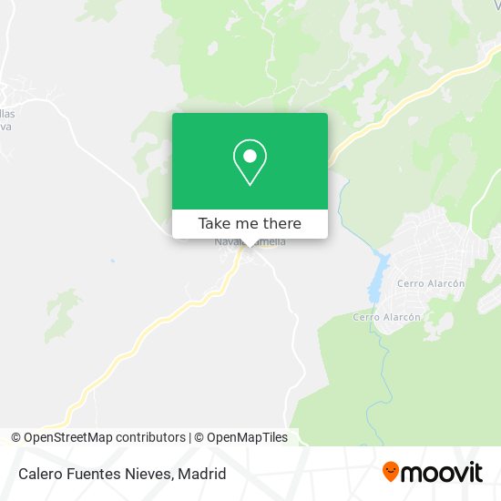 mapa Calero Fuentes Nieves