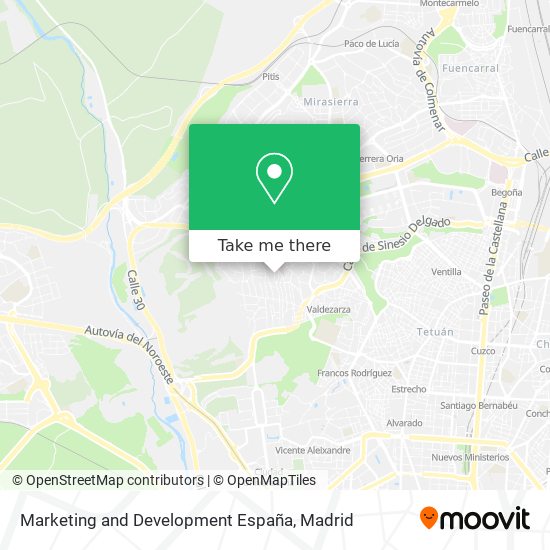 mapa Marketing and Development España