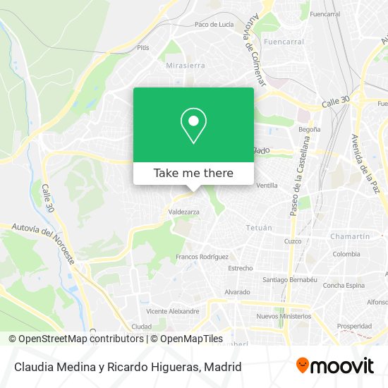 mapa Claudia Medina y Ricardo Higueras