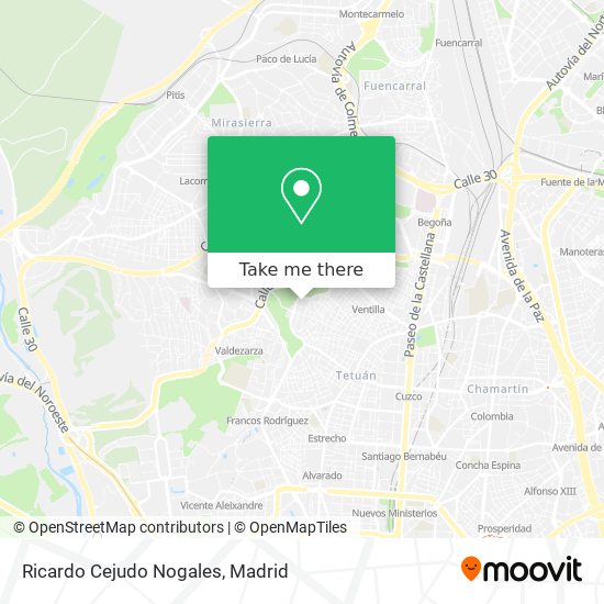 Ricardo Cejudo Nogales map