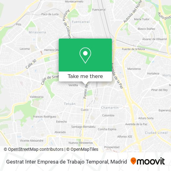 Gestrat Inter Empresa de Trabajo Temporal map