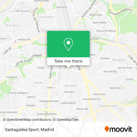 Santagadea Sport map