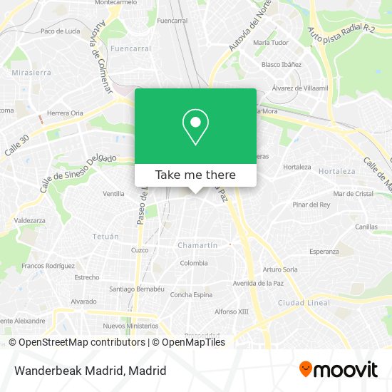 Wanderbeak Madrid map