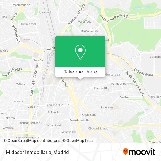 Midaser Inmobiliaria map