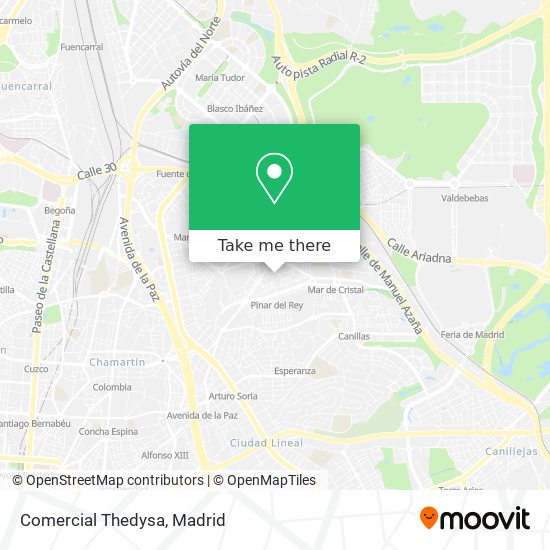Comercial Thedysa map