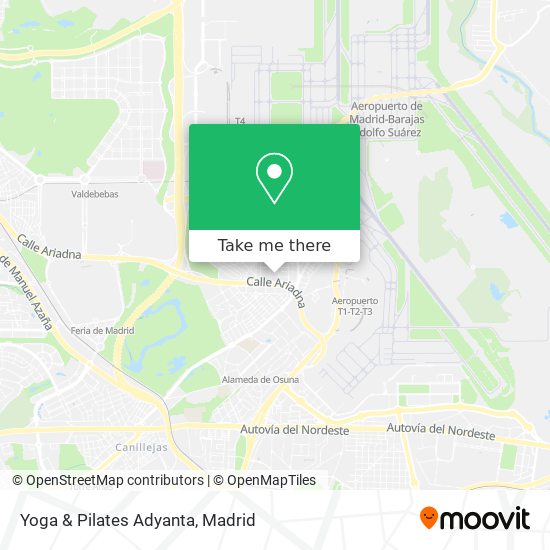 mapa Yoga & Pilates Adyanta