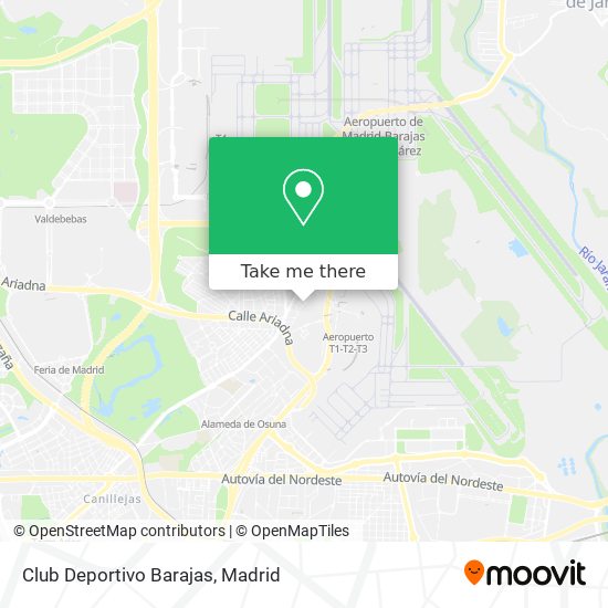 mapa Club Deportivo Barajas