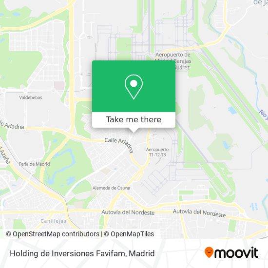 mapa Holding de Inversiones Favifam