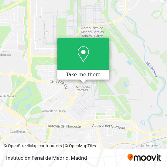 mapa Institucion Ferial de Madrid