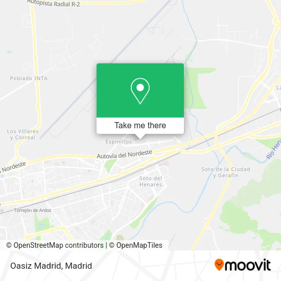 Oasiz Madrid map