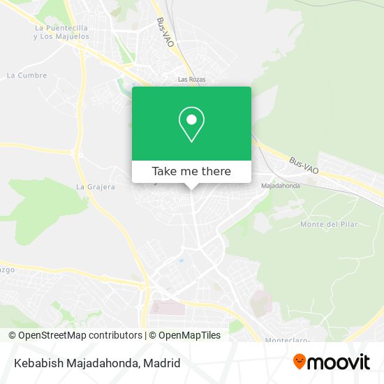 mapa Kebabish Majadahonda