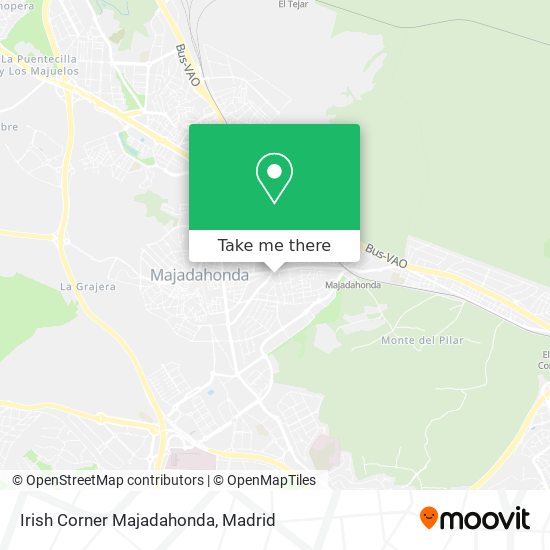 Irish Corner Majadahonda map