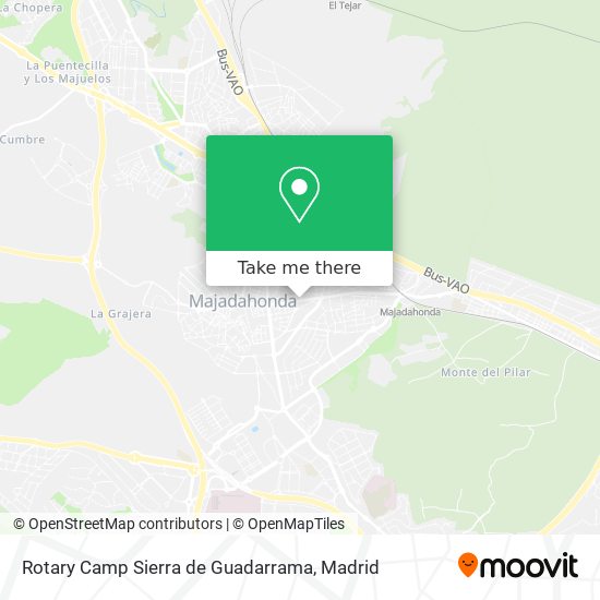 Rotary Camp Sierra de Guadarrama map