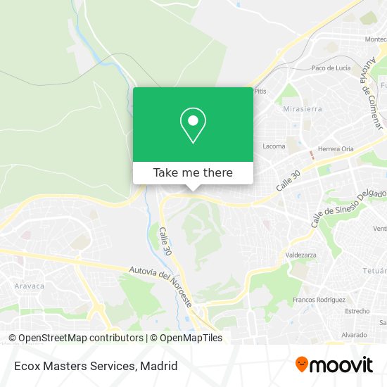 Ecox Masters Services map