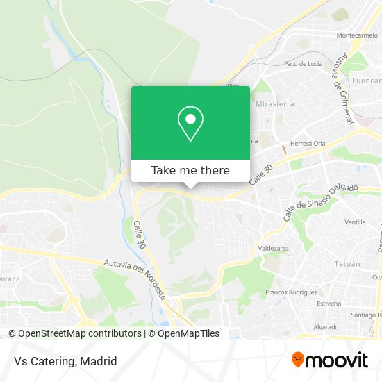 Vs Catering map