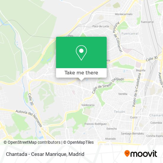 Chantada - Cesar Manrique map