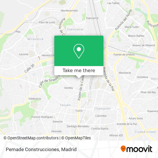 Pemade Construcciones map