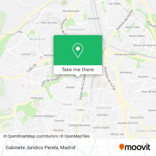 Gabinete Juridico Perela map