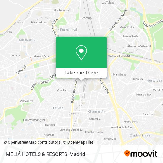MELIÁ HOTELS & RESORTS map