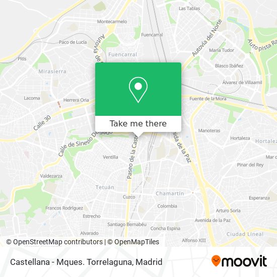 Castellana - Mques. Torrelaguna map