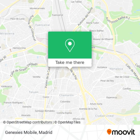mapa Genexies Mobile