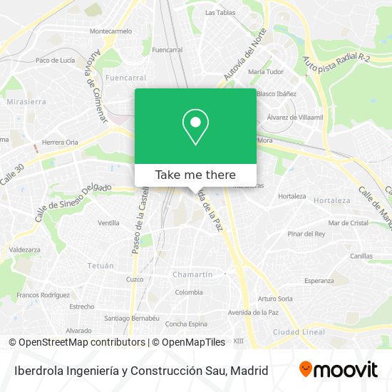 Iberdrola Ingeniería y Construcción Sau map