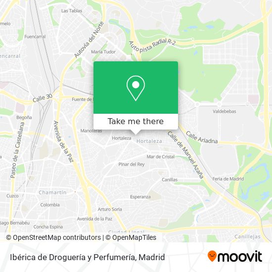 Ibérica de Droguería y Perfumería map