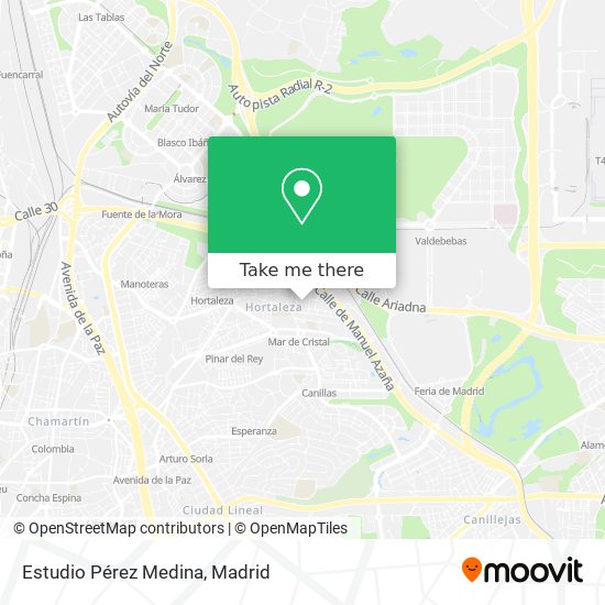 Estudio Pérez Medina map