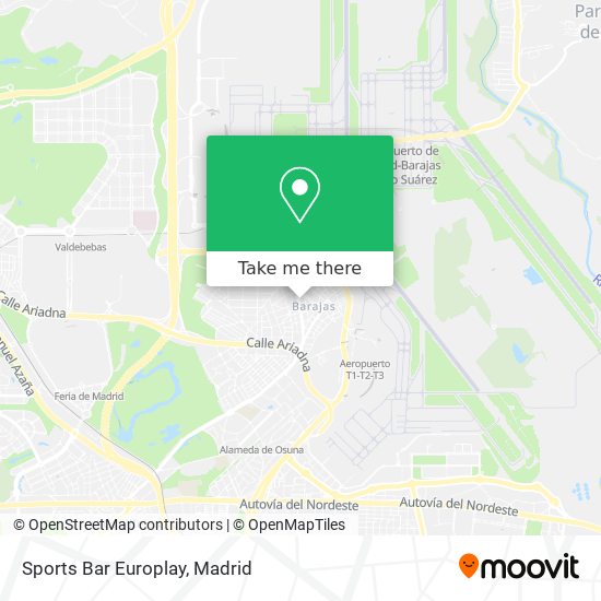 Sports Bar Europlay map