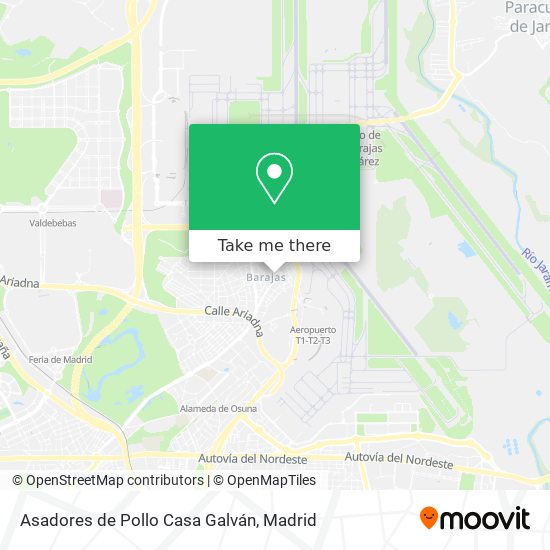 mapa Asadores de Pollo Casa Galván