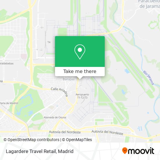 Lagardere Travel Retail map