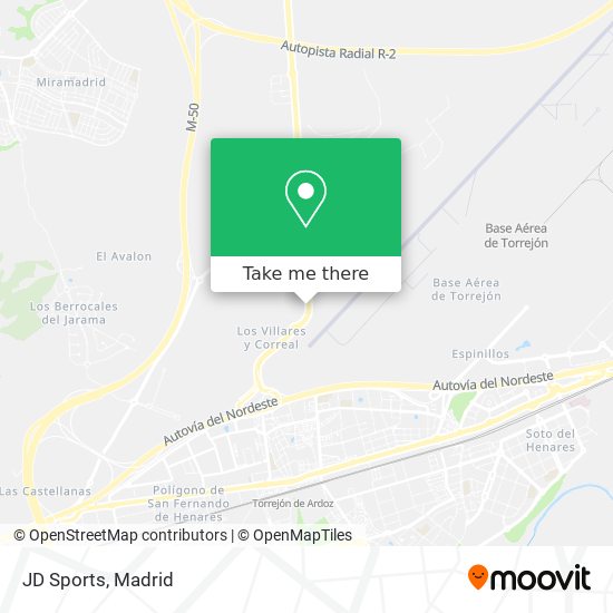 JD Sports map