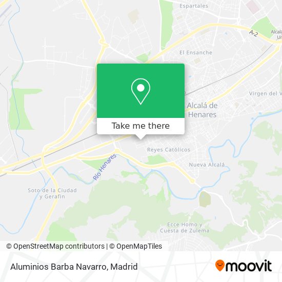 Aluminios Barba Navarro map