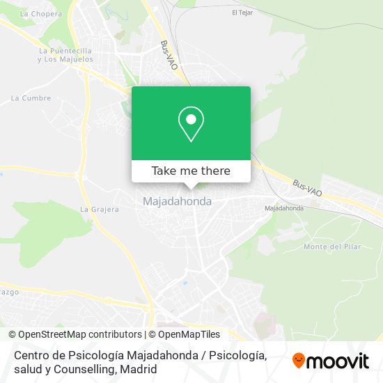 Centro de Psicología Majadahonda / Psicología, salud y Counselling map