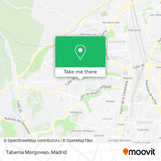 Taberna Morgovejo map