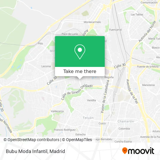 Bubu Moda Infantil map