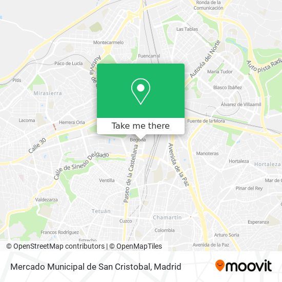 mapa Mercado Municipal de San Cristobal