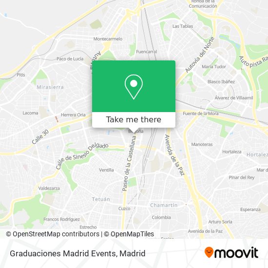 Graduaciones Madrid Events map