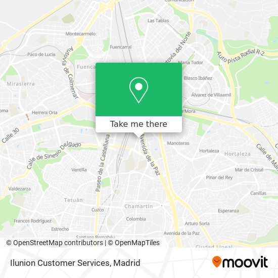 mapa Ilunion Customer Services