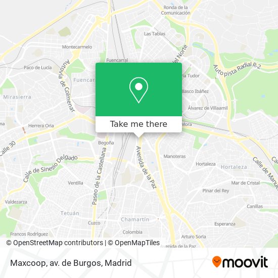 Maxcoop, av. de Burgos map