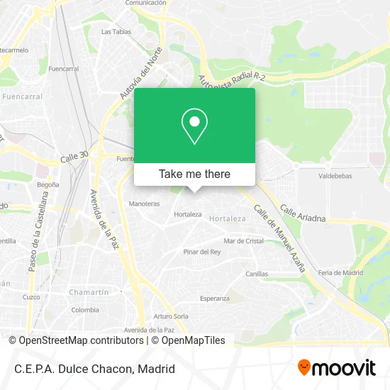 C.E.P.A. Dulce Chacon map