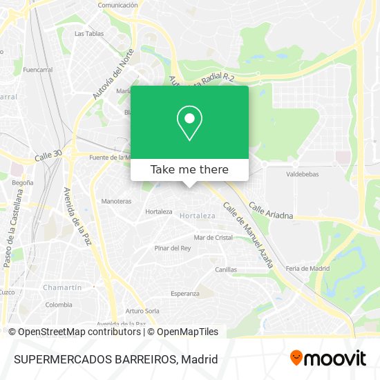 mapa SUPERMERCADOS BARREIROS