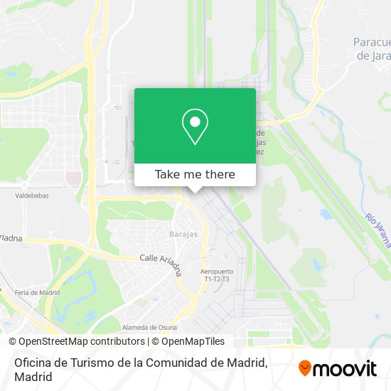 Oficina de Turismo de la Comunidad de Madrid map