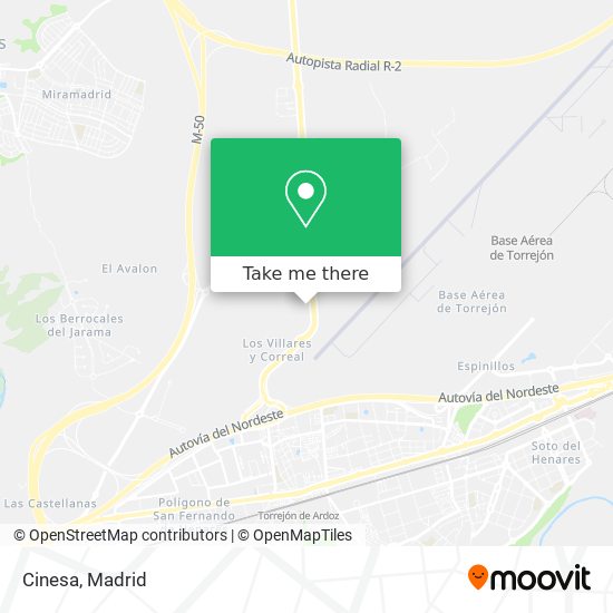 mapa Cinesa