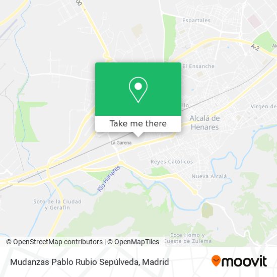 Mudanzas Pablo Rubio Sepúlveda map
