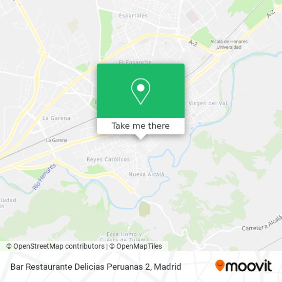 mapa Bar Restaurante Delicias Peruanas 2