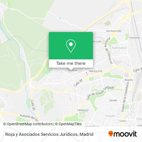 Rioja y Asociados Servicios Juridicos map