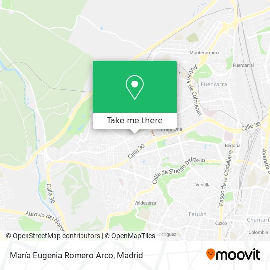 María Eugenia Romero Arco map