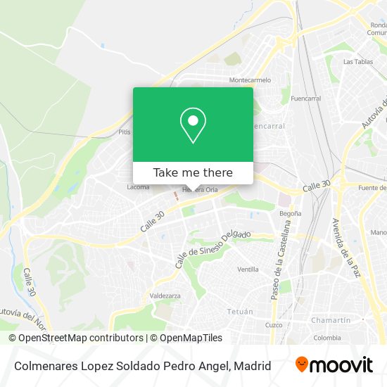 Colmenares Lopez Soldado Pedro Angel map