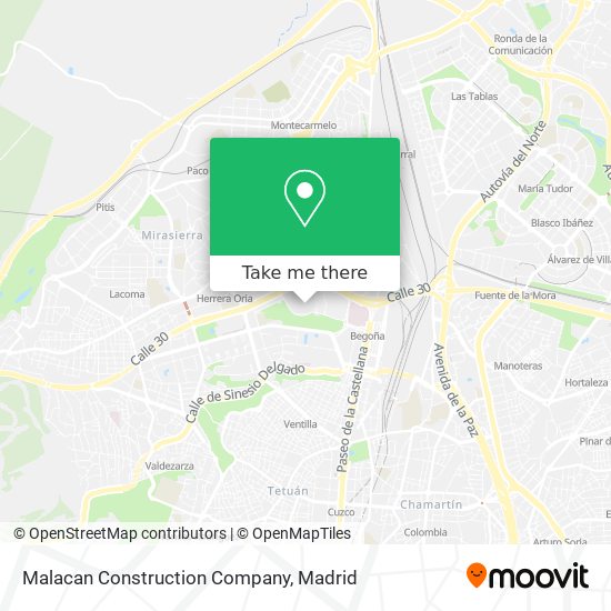 Malacan Construction Company map